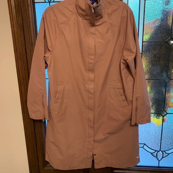 Joylab Long Rose/Mauve Trench Jacket - Picture 2 of 9
